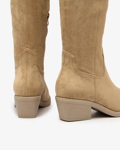 Royalfashion Women's insulated boots in camel Comfy Elegance
