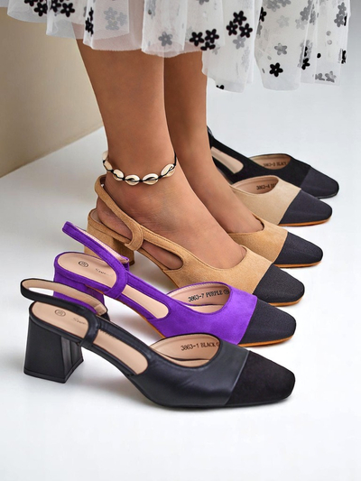 Royalfashion Naiste madala kontsaga kingad dekoratiivse ninaosaga Eleganzo