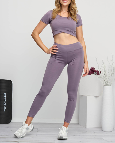 Purple sports set for women - Clothing