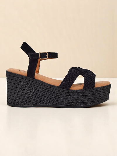 Royalfashion Женские босоножки на танкетке с плетением Sunny Day