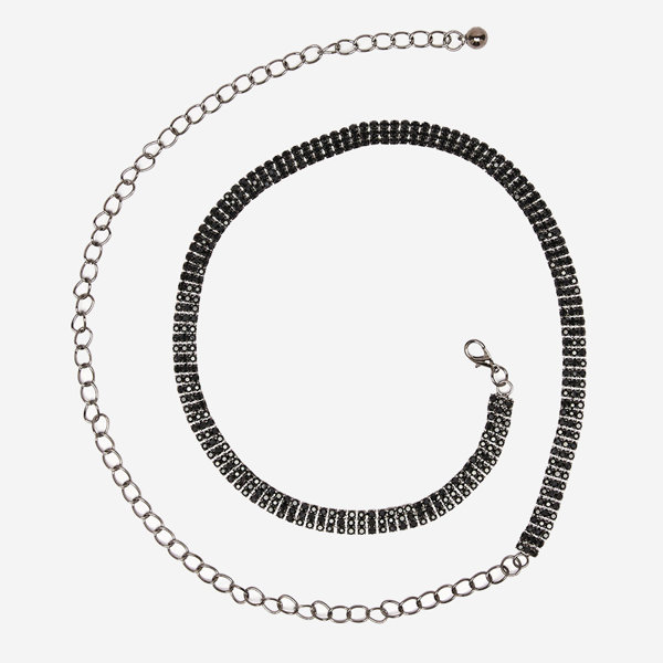 Naiste must tsirkooniumoksiidiga kettvöö - Aksessuaarid