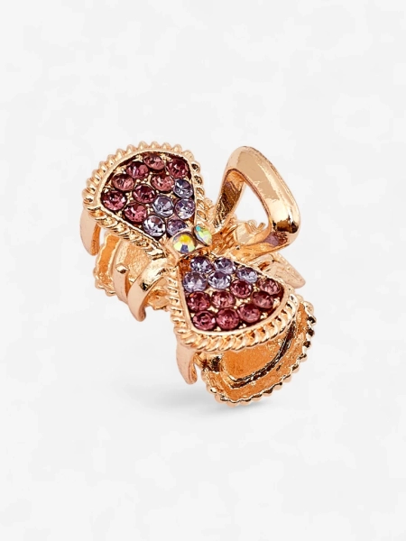 Royalfashion Hair Clip with Rhinestones Sparkle Twirl