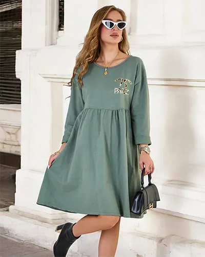 Женское платье из ткани Royalfashion