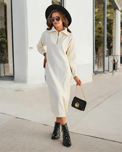 Женское длинное свитер платье Royalfashion