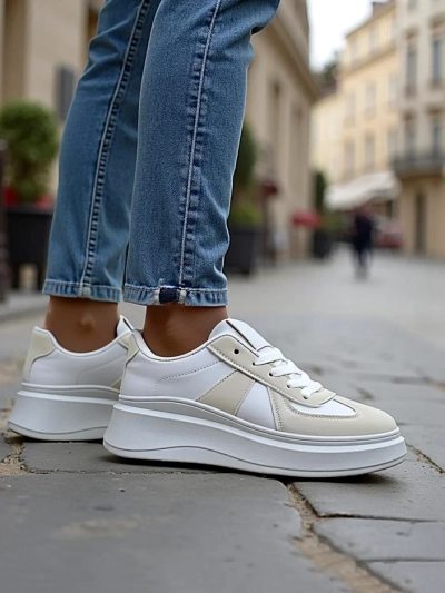 Женские спортивные кроссовки на платформе Royalfashion Safirrat