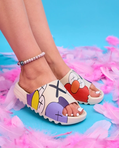 Beeži värvi naiste sussid Elmino - Kingad