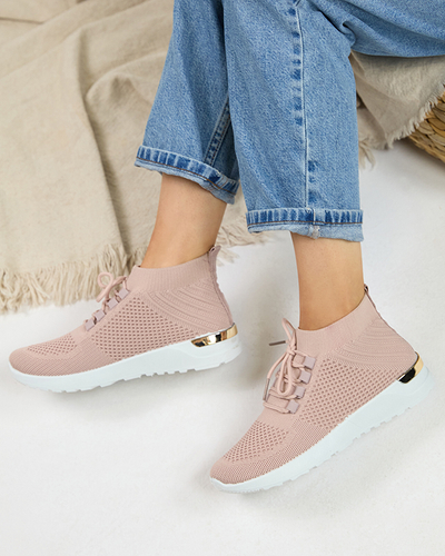 Naiste roosad Bamggy kangast spordijalatsid – jalatsid