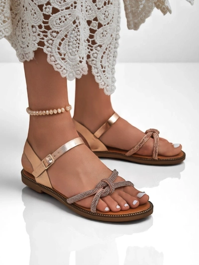 Royalfashion Naiste sandaalid dekoratiivsete tsirkoonidega Bella Shine