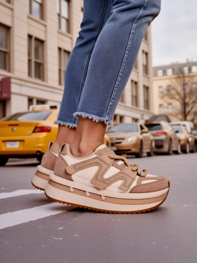 Спортивные кроссовки на платформе для женщин Royalfashion Eviger