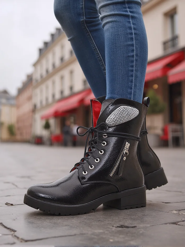 Royalfashion Женские ботинки на щиколотке рабочие ботинки Volio