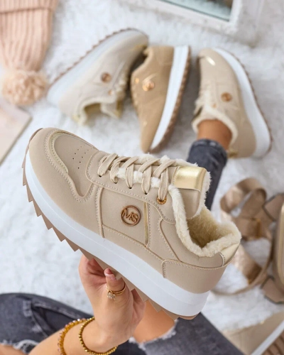 Royalfashion Warmed women's sneakers with fur Boris