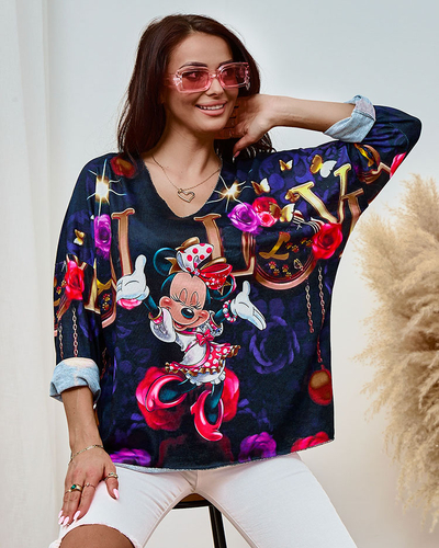 Женская блузка с принтом Royalfashion