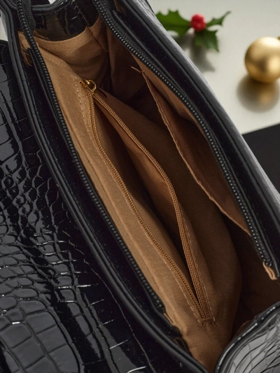 Patent Faux Leather Small Women's Handbag Orlina