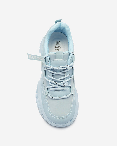 Blue women's sneaker sports shoes Evilpo- Footwear