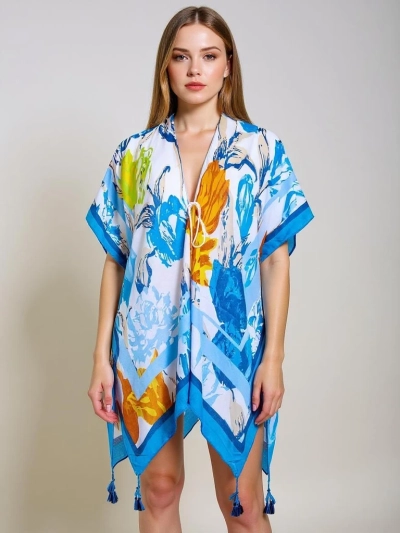 Pareo Callista – красочное пляжное платье Royalfashion с V-образным вырезом