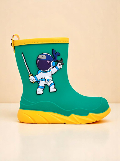 Royalfashion Children’s rain boots with the Cosmos Boy astronaut