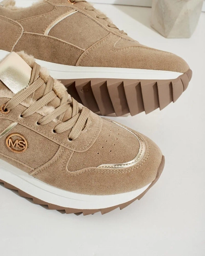 Royalfashion Утепленные женские кроссовки с мехом Boris