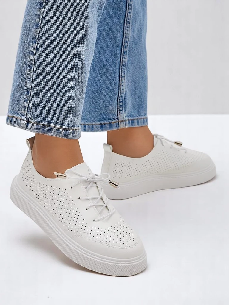 Royalfashion Женские перфорированные шнурованные кроссовки Vaned