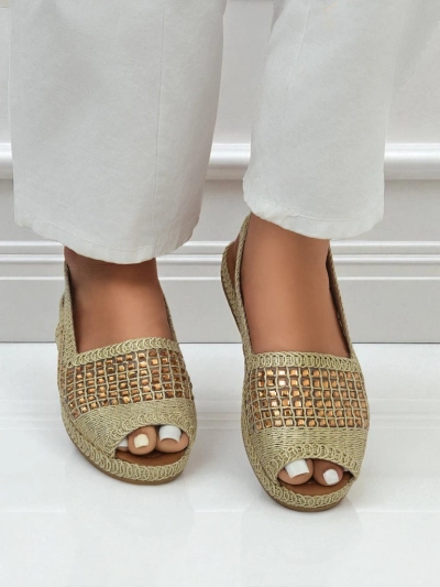 Women's espadrille sandals with rhinestones Belle Sparkle