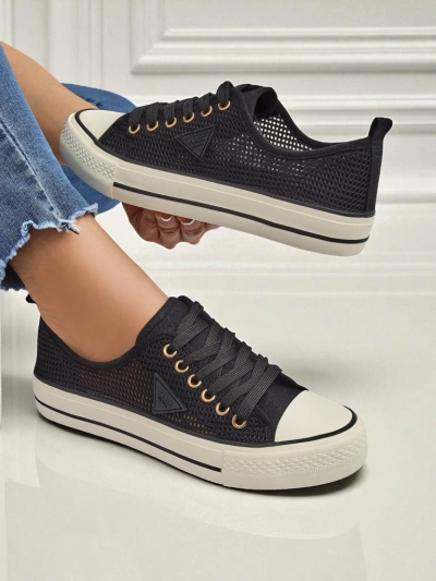 Royalfashion Naiste perforatsiooniga teniste Rebbse
