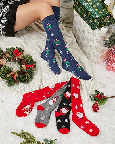 Royalfashion Set of 5 pairs of women's long socks