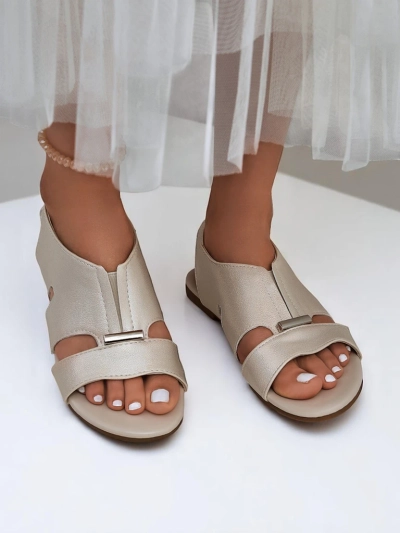 Royalfashion Women's Flat Sole Comfort Sandals