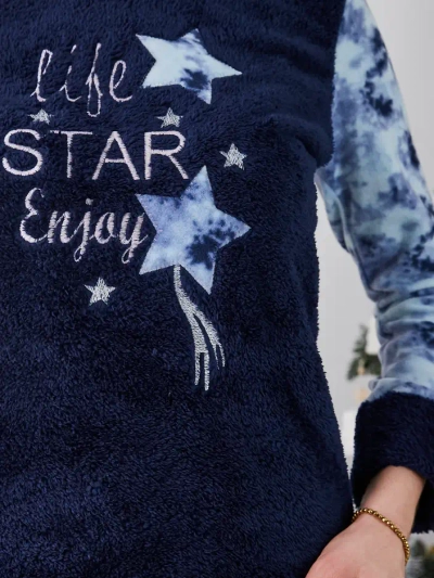 Royalfashion Women's Pajamas a'la Fleece Life Star Enjoy