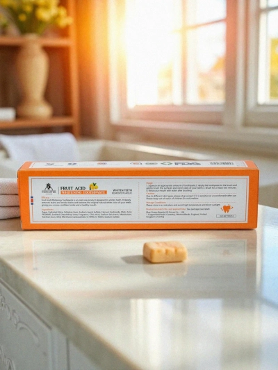 Valgendav puuviljamaitseline hambapasta