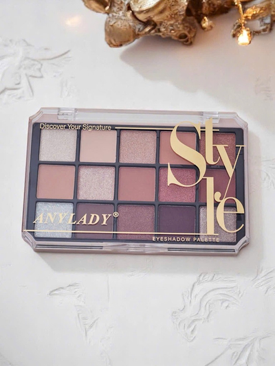 ANYLADY Палетка из 15 теней для век с глиттером и матовым финишем Ruby Glamour