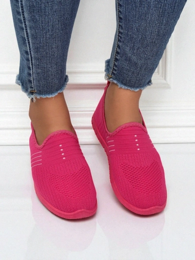 Women's Perseida moccasins comfortable orange fabric for spring and summer