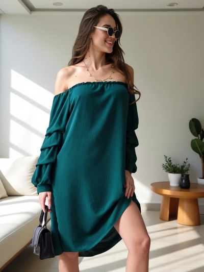 Royalfashion Suju daamid kleit a'la Hispaania stiilis volangidega