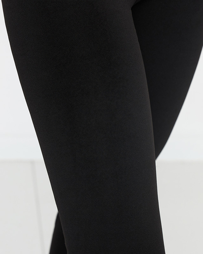 Black classic women's insulated leggings - Clothing