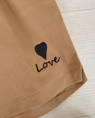 Royalfashion Женские короткие шорты из хлопковой ткани