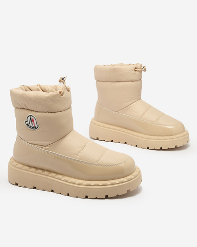 Royalfashion Naiste liibuvad lumesaapad beeži värvi Ireda