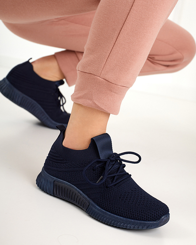 Navy blue women's sports shoes Merisal - Footwear