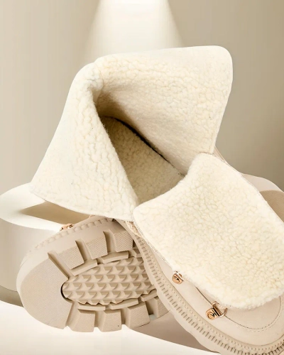 Royalfashion Kvinnor lace-up snö stövlar Lorii