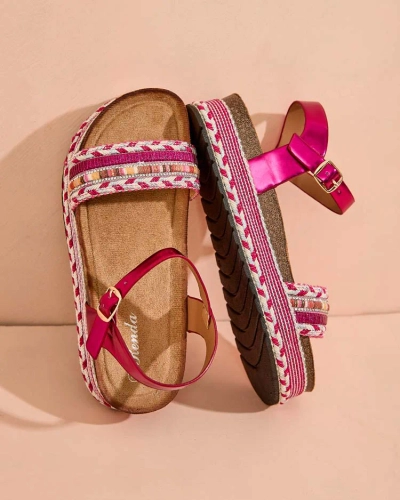 Royalfashion Naiste tikandiga Mussir sandaalid