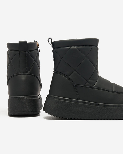 Royalfashion Черные женские сапоги a'la snow boots Kacecica
