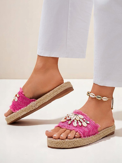 Naiste platvormplätud Royalfashion Callista Fuksia kestadega