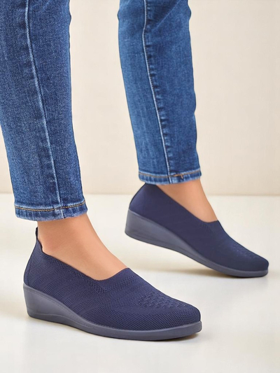 Royalfashion Women's loafers on a low wedge Epoles