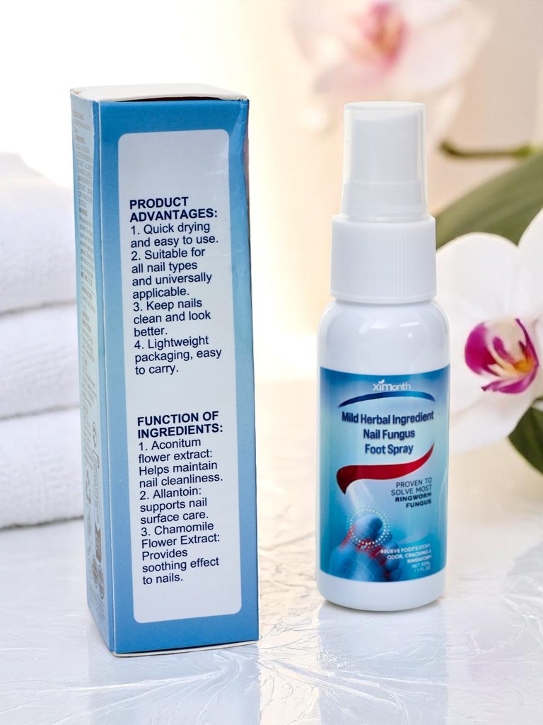 Pihustus, mis leevendab jala- ja küüneseeninfektsiooni sümptomeid