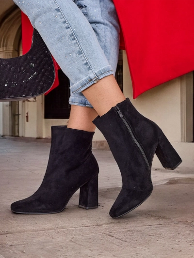 Royalfashion Eco-suede kvinder ankelstøvler på en stolpe Emoro