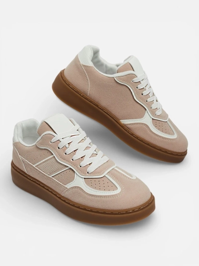 Luna Women's Beige Ecological Casual Sneakers for Spring