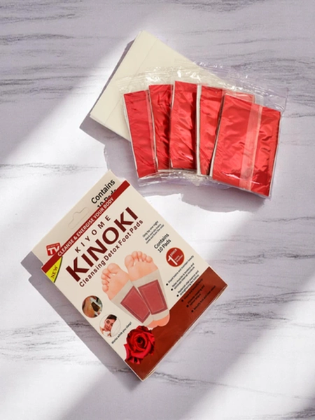 Детокс-наклейки на ноги DETOX KINOKI 10 шт Роза