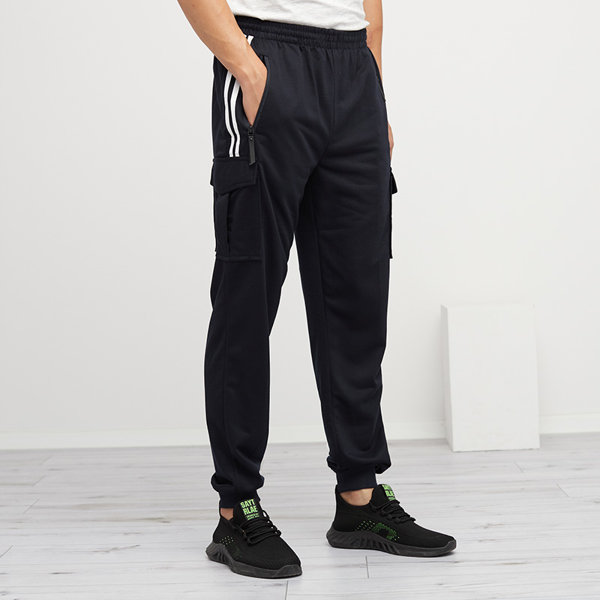 Men's navy blue sweatpants - Clothing