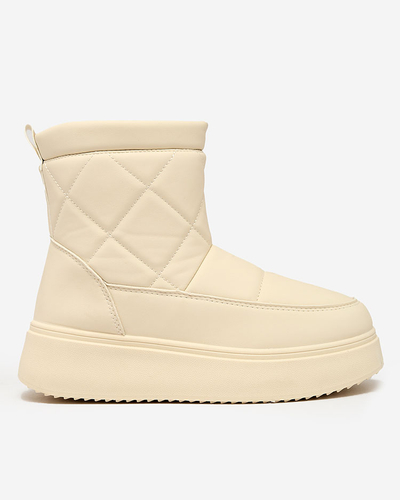 Royalfashion Бежевые женские сапоги a'la snow boots Kacecica