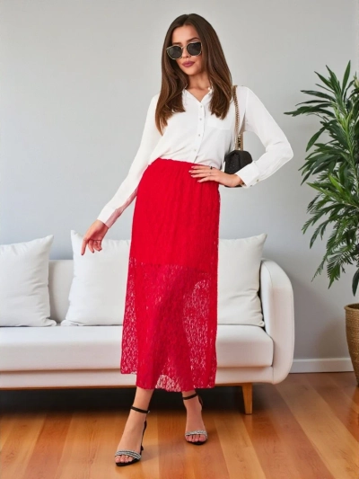 Royalfashion Wetina midite garb with lace