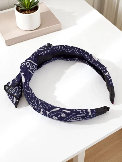 Royalfashion Patterned hairband with bow Mila