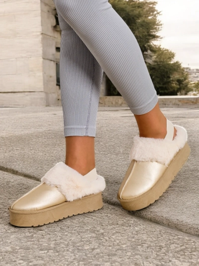 Royalfashion Short ankle boots without heel in snow boots style for women Ebiz