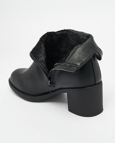 Royalfashion Mustad ökonahast naiste madalad stilettasaapad Rejerry